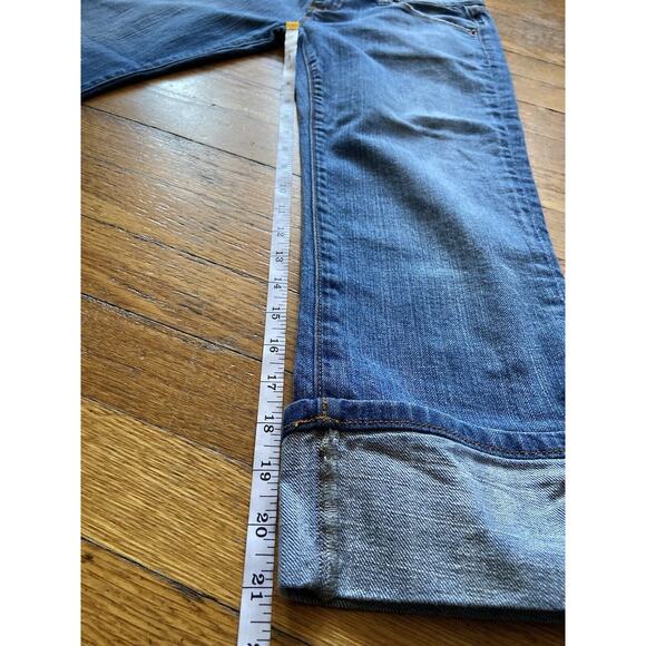 AZZURE ‘The Perfect Fit’ Distressed Cropped Low-Rise Jeans sz 26W x 22L - Picture 14 of 16